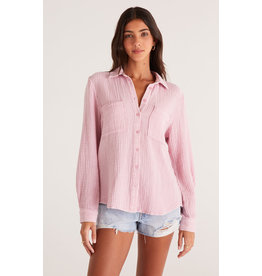 Z supply ZS Kaili Button Up Gauze Top