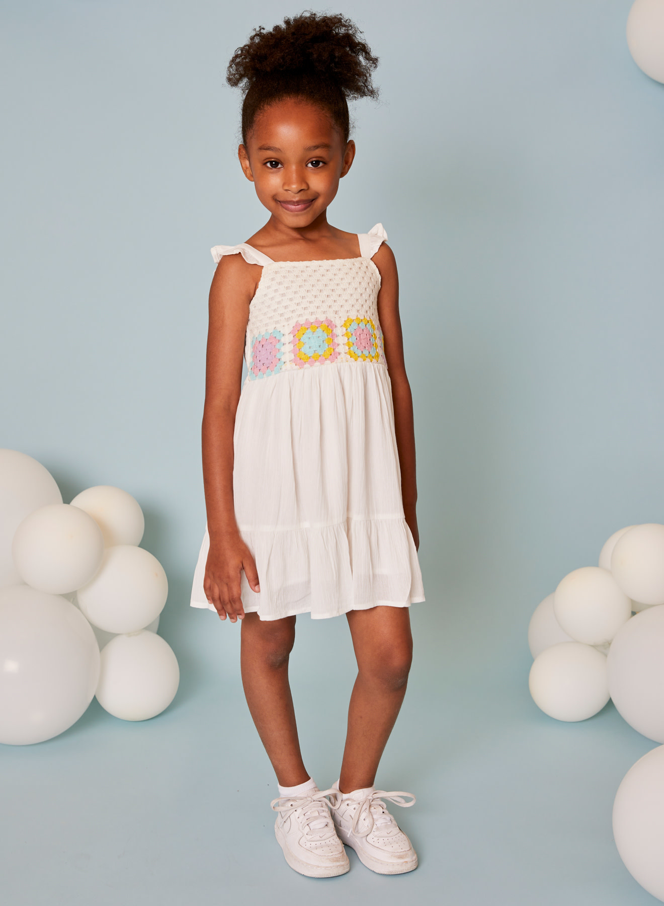 DHG Girls Crochet Tank Dress Groove