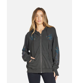 lauren moshi LM Saldana Vintage Dragon Zip Hoodie