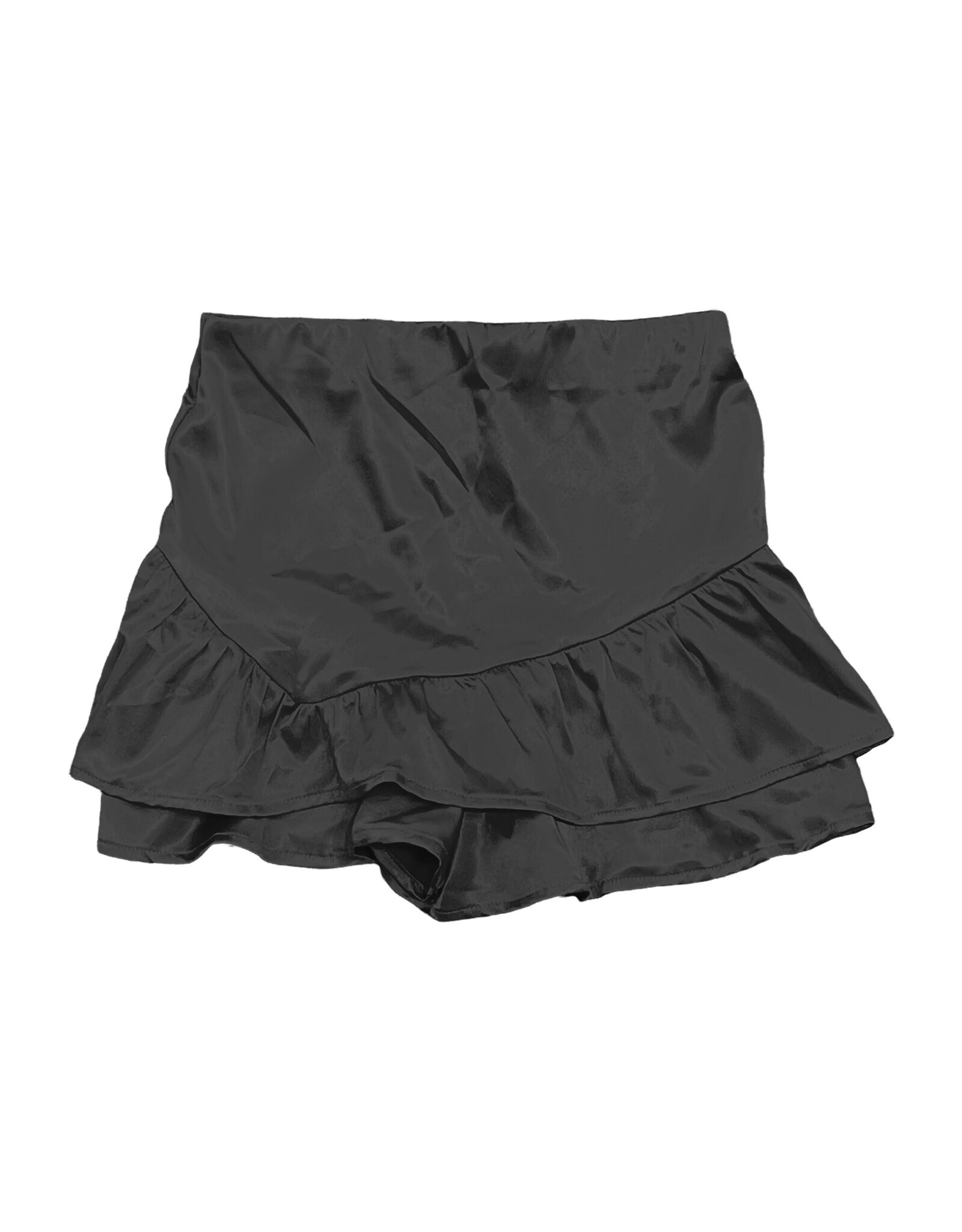 Tweenstyle TS Girls Matte Satin Ruffle Skort