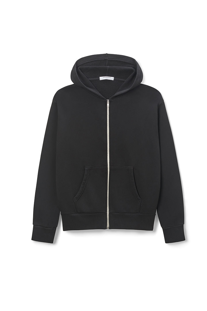 パーカー・フーディ WOOALONG Piping terry hood zipup BLACK OVERSIZED ZIP HOODIE BLACK – 1313 Selah