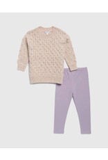 Splendid SPL Girls Speckled Sweater Set