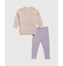 Splendid SPL Girls Speckled Sweater Set