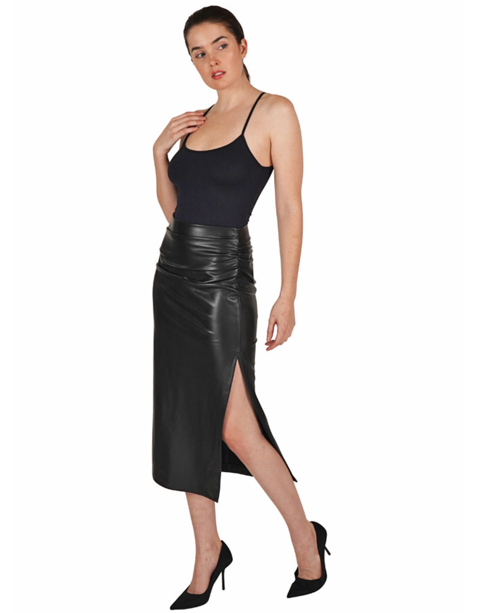 LT Faux Leather Skirt