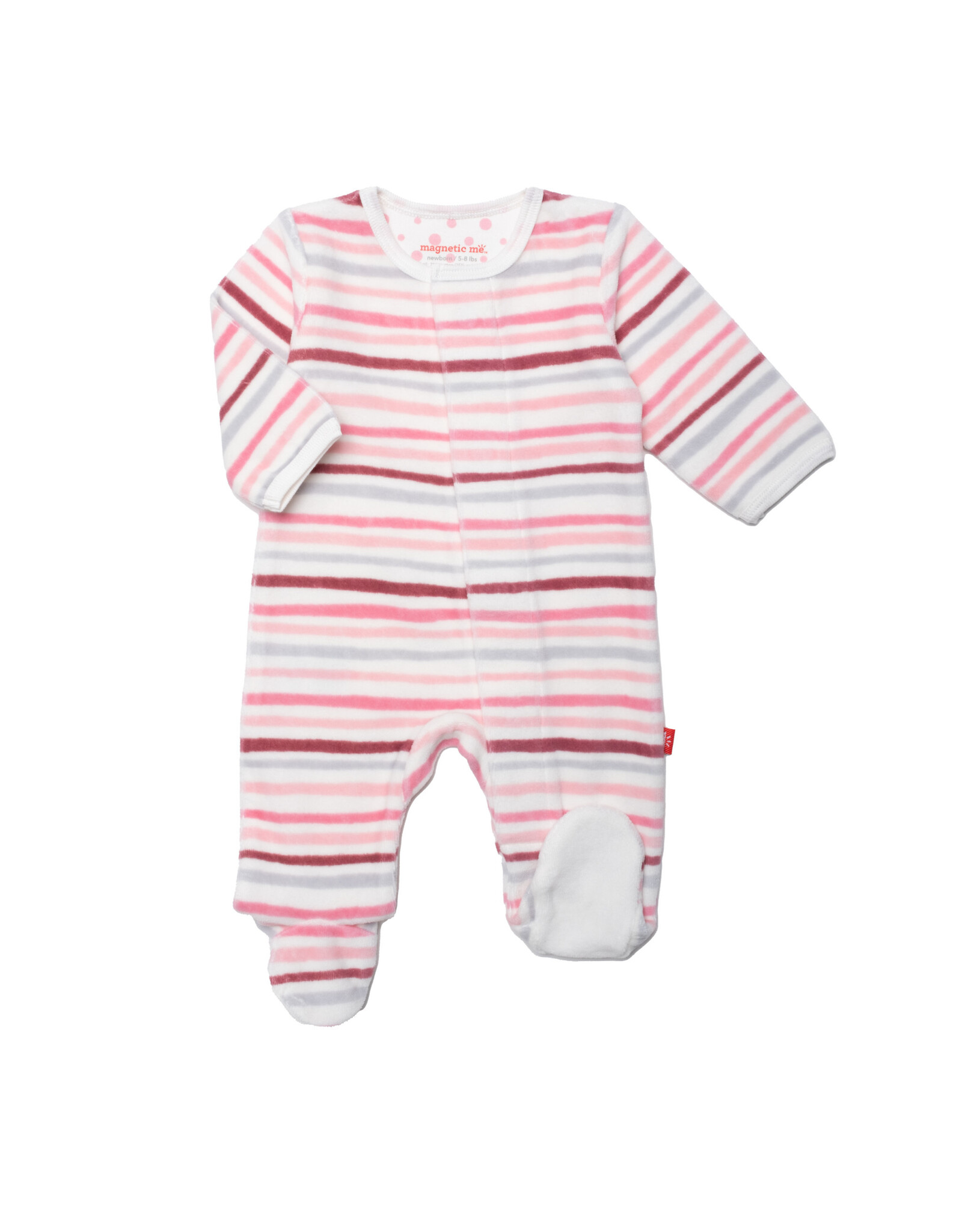 MM Velour Multi Stripe Magnetic Footie