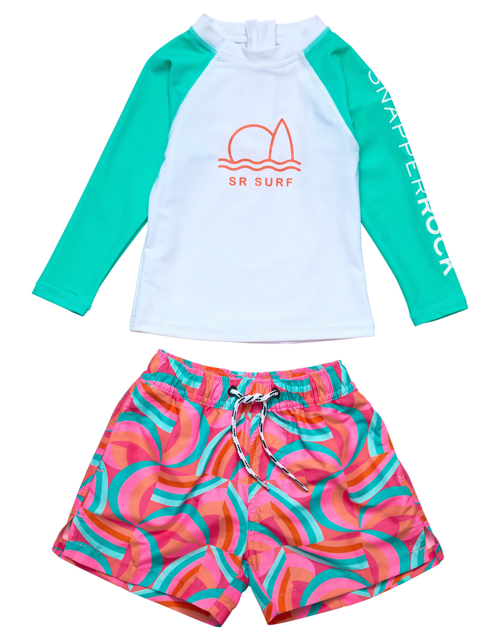 kids swim tee in melon