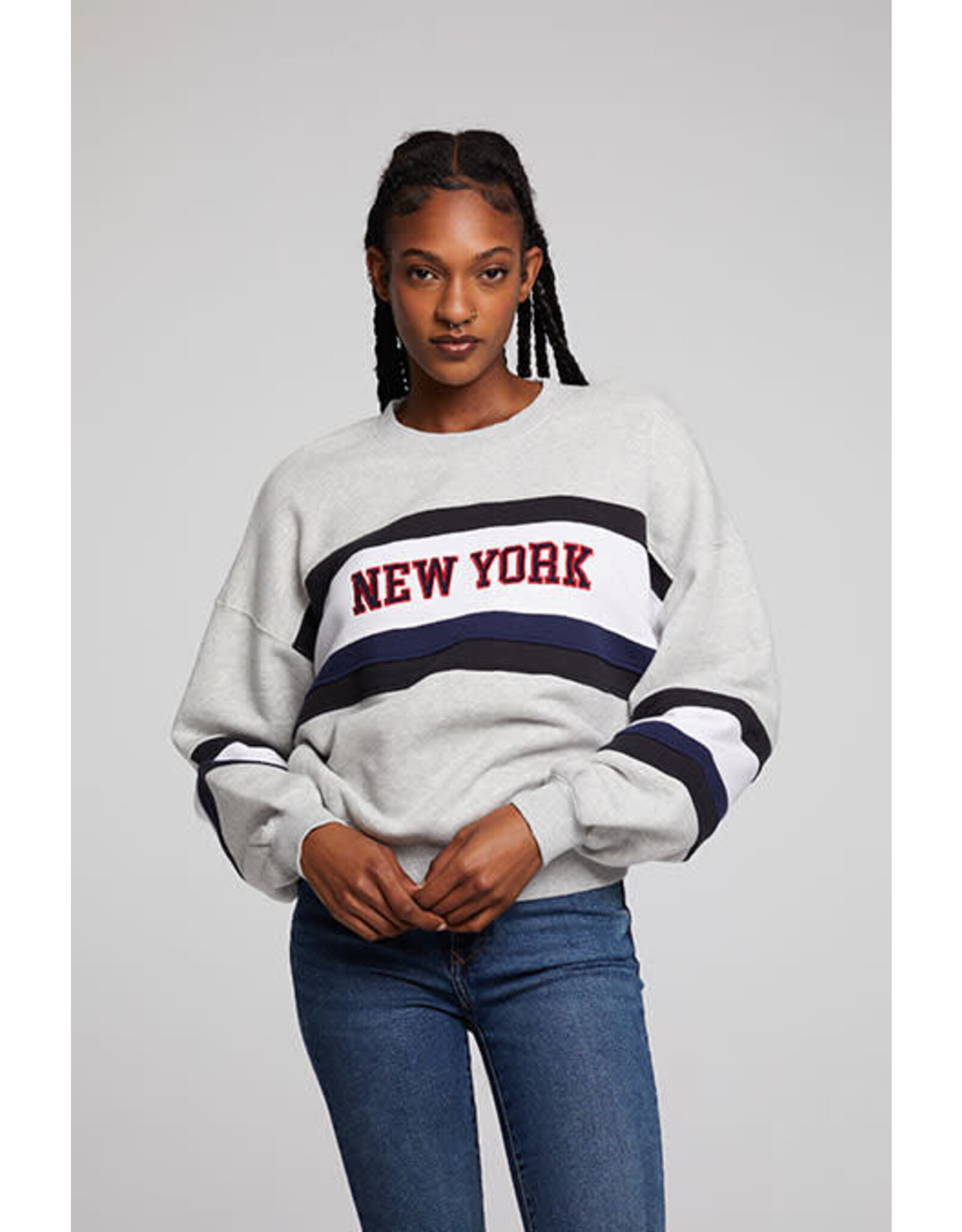 Chaser CHSR NY Colorblock Crewneck