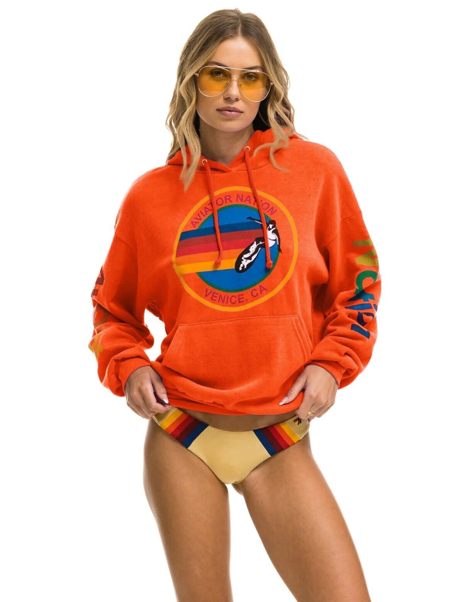 Aviator Nation AVN Relaxed Pullover Hoodie