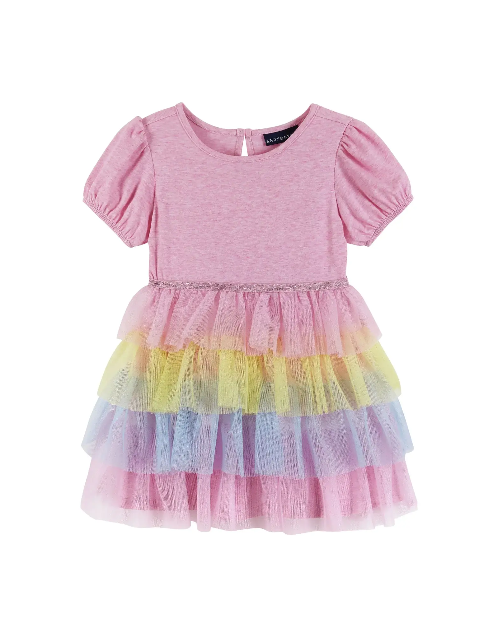 Andy & Evan AE Puff Slv Tiered Dress