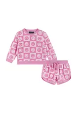 Andy & Evan AE Baby Smiley Terry Shorts Set