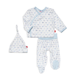 MM Airplanes Kimono Hat Set