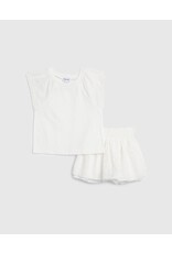Splendid SPL Eyelet SS Skort Set