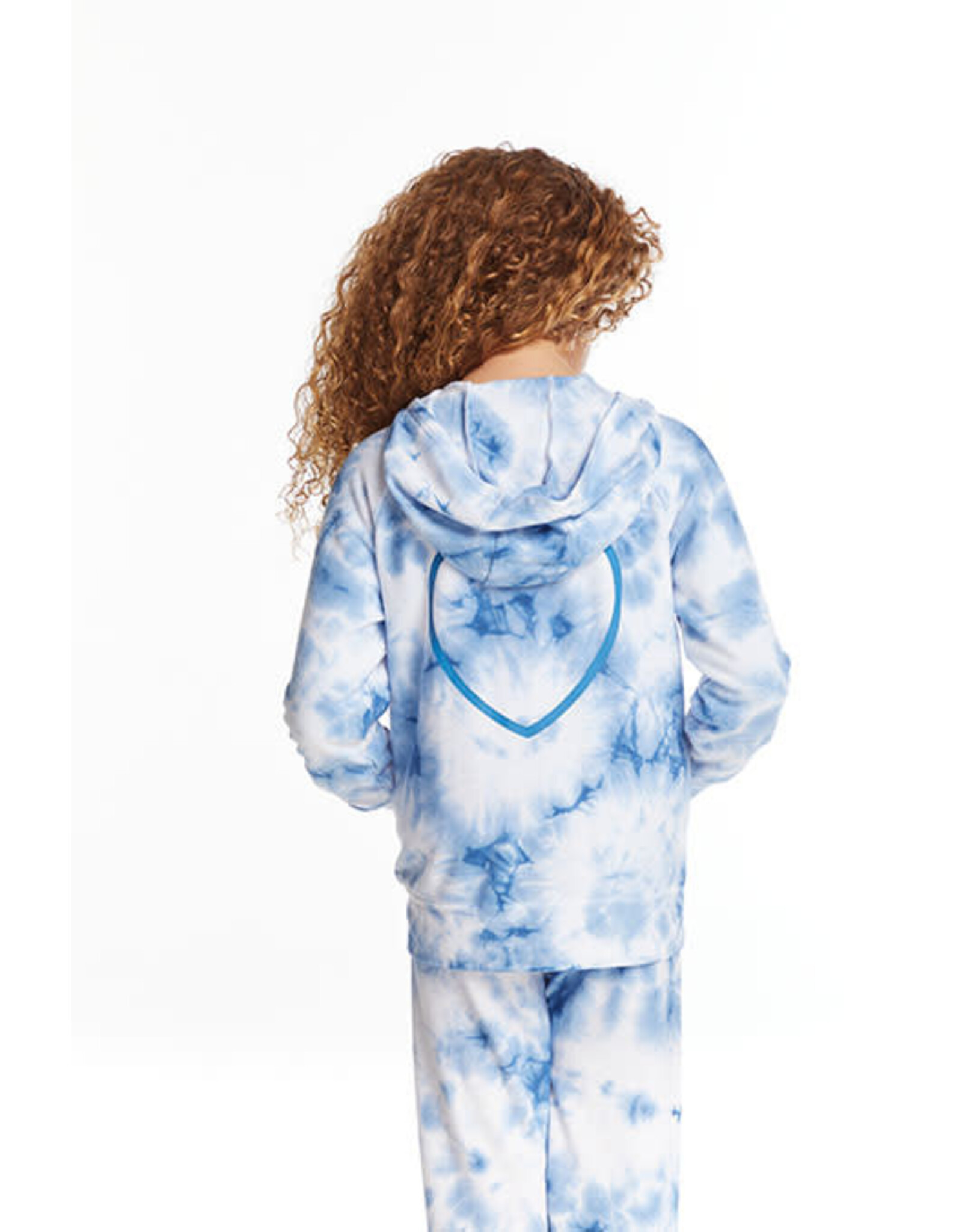 Chaser CHSR Denim TD Heart Hoodie