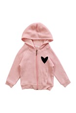 CZI Blk Heart Zip Up Hoodie