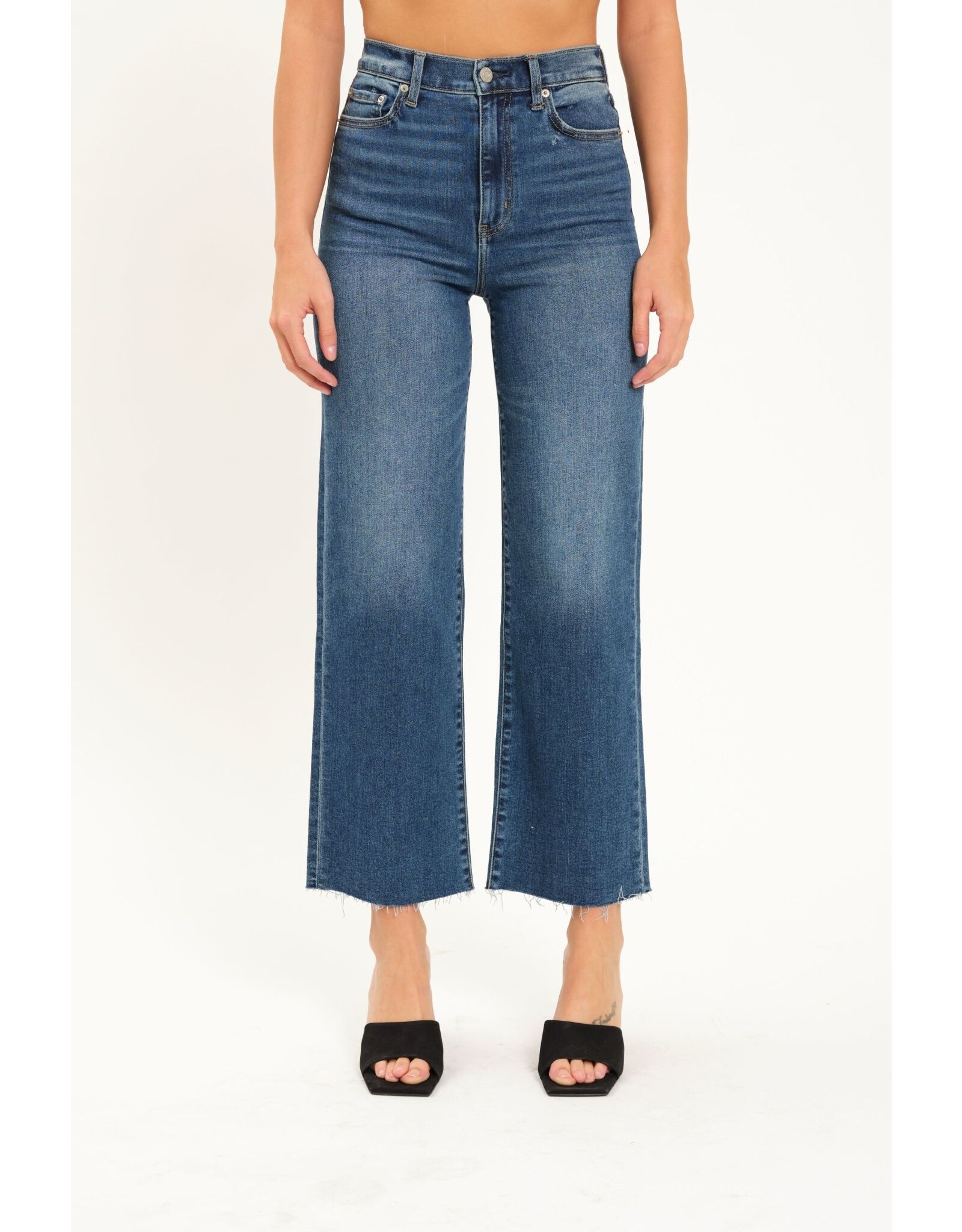 Daze Daze Pleaser HR Wide Ankle Jean