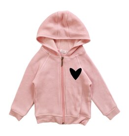 CZI Blk Heart Zip Up Hoodie