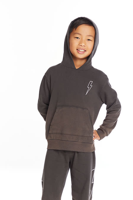 【DISCERNMENT】Handwarmer chest pocket hooded shirt Himali-Mens-Eclipse-Sun-Hoodie