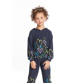 Chaser CHSR Colorful Hearts Hoodie