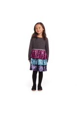 Andy & Evan AE Velvet Tiered Dress