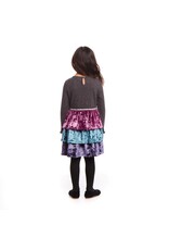 Andy & Evan AE Velvet Tiered Dress