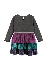 Andy & Evan AE Velvet Tiered Dress