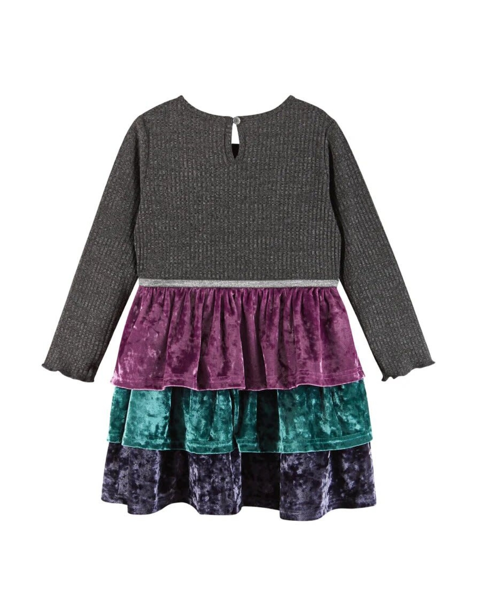 Andy & Evan AE Velvet Tiered Dress