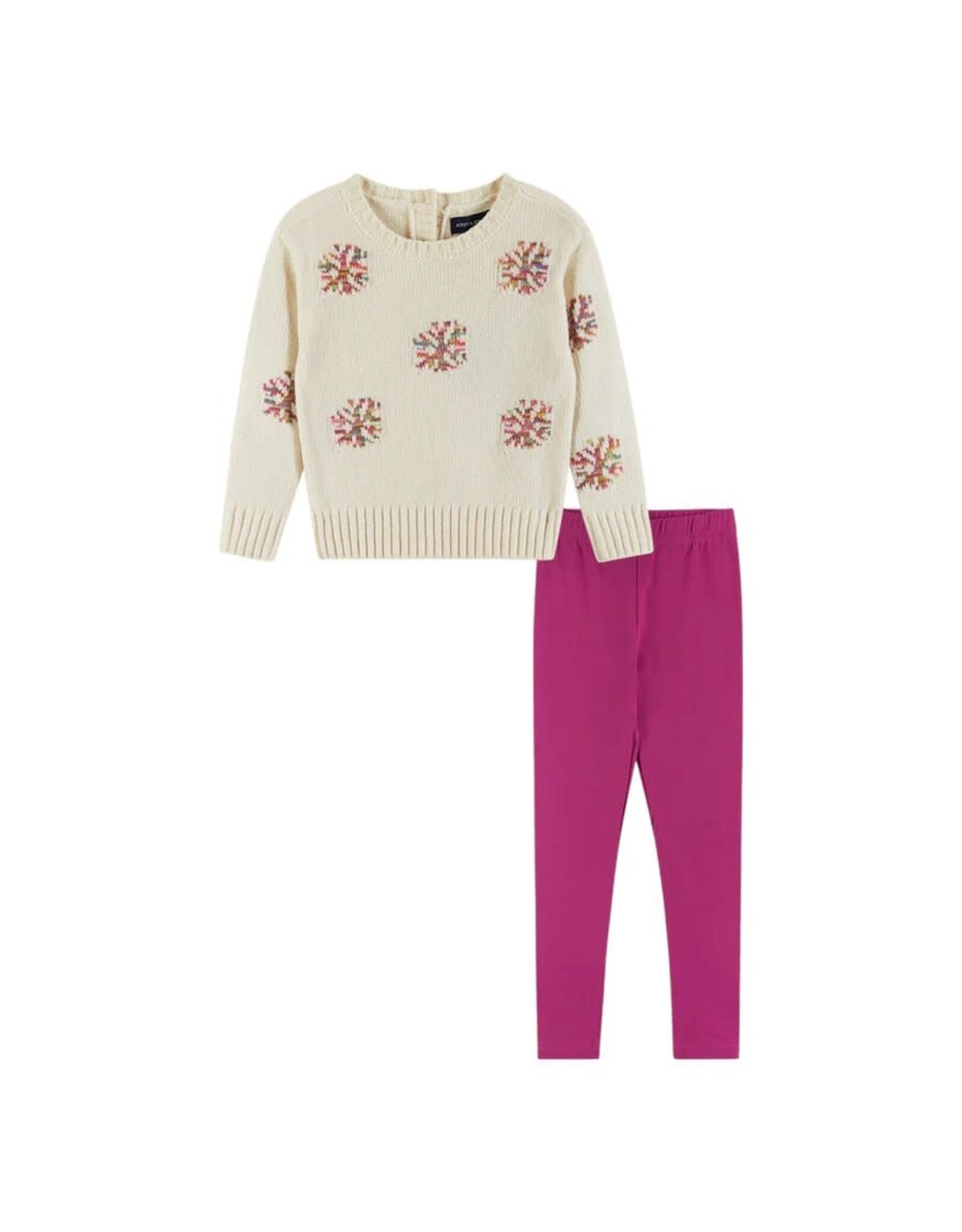 Andy & Evan AE Girls Snowflake Legging Set