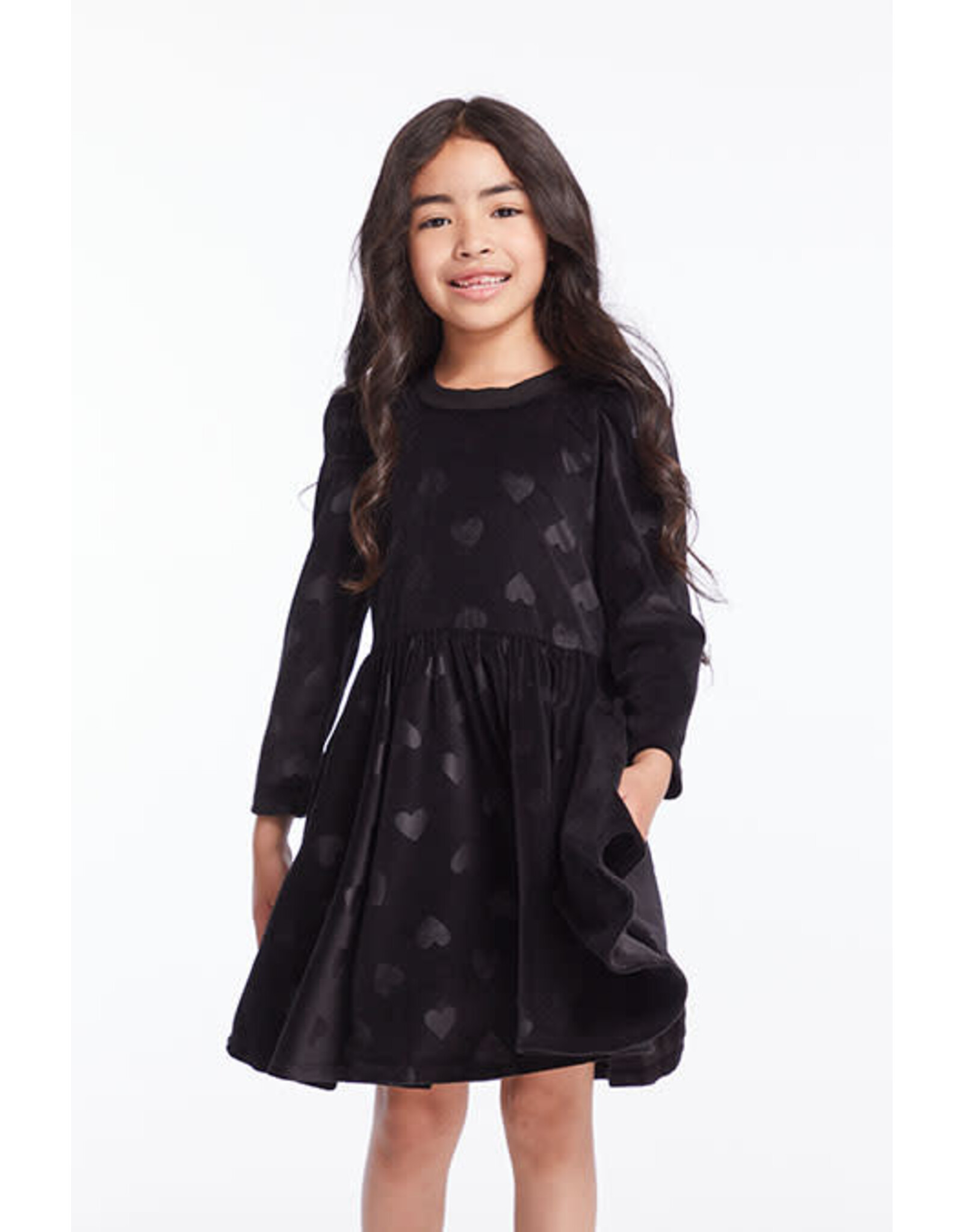 Chaser CHSR Velvet Twirl LS Dress
