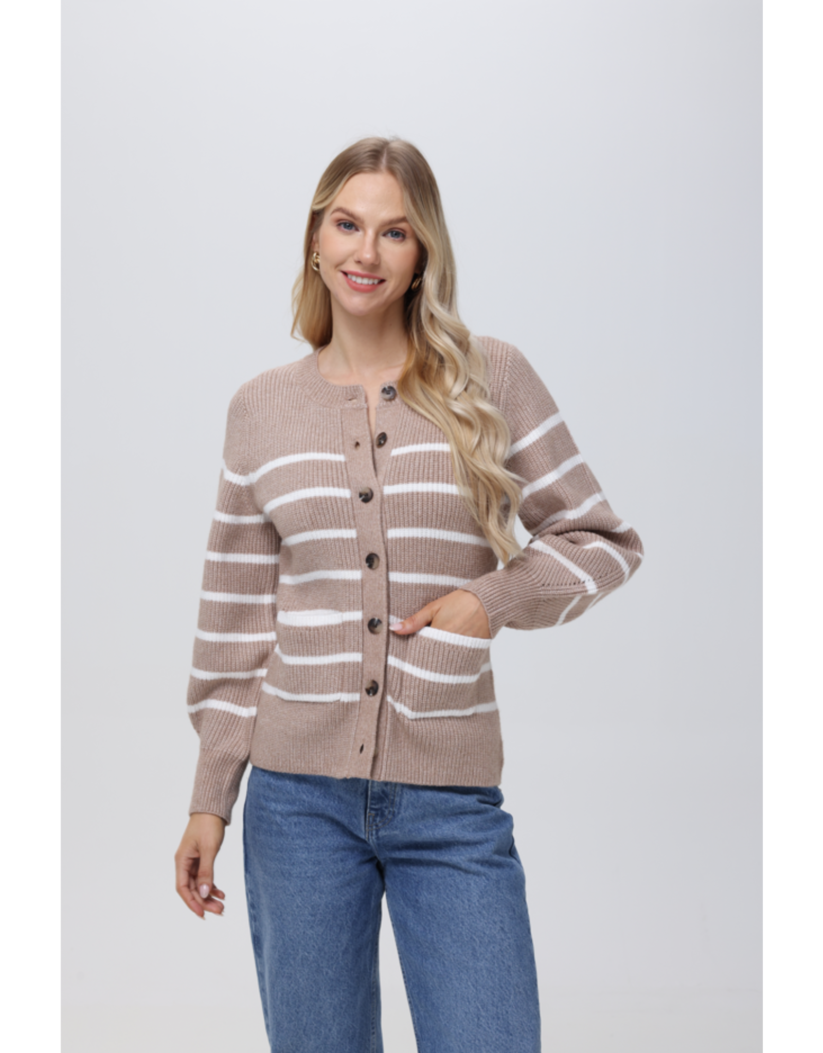 525 America 525 Josie Stripe Cardi