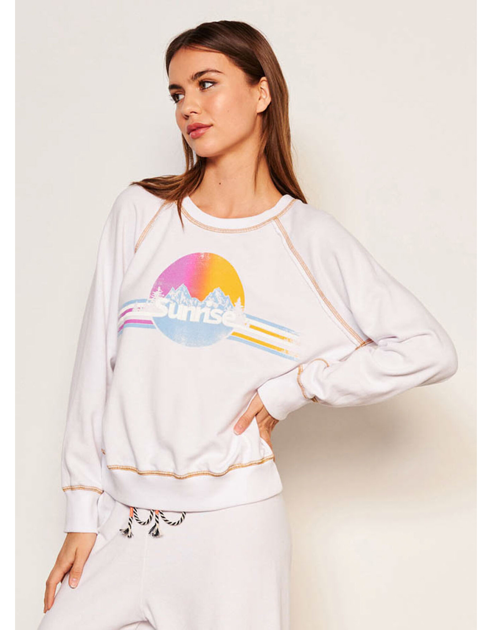 Sundry rainbow sweatshirt clearance