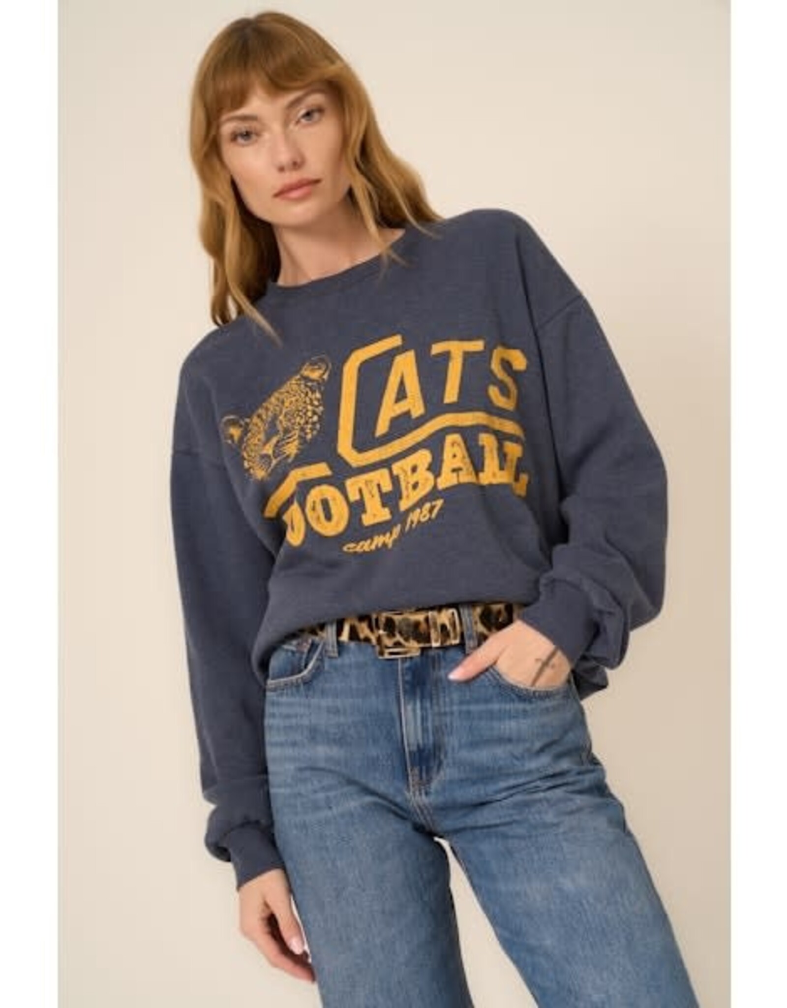 project social tee PST Cats Football Sweatshirt