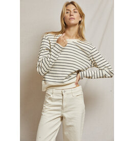 PeRFECT WHITE TEE PWT Stef Striped LS