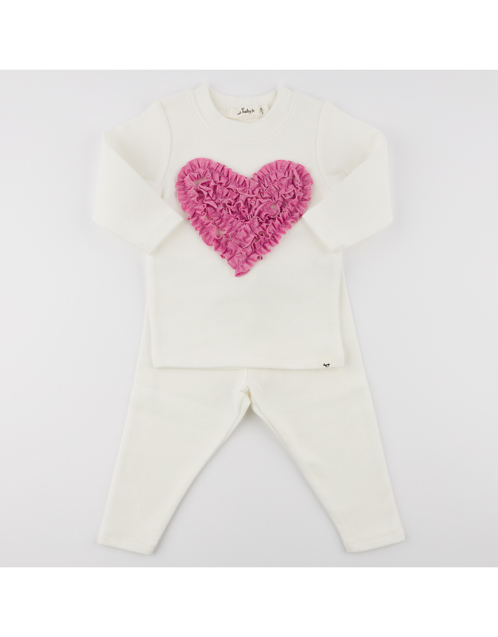 OB Ruffle Heart 2pc Set