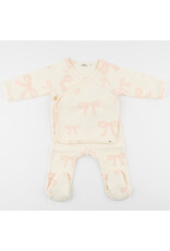 OB Pink Bows Kimono Set