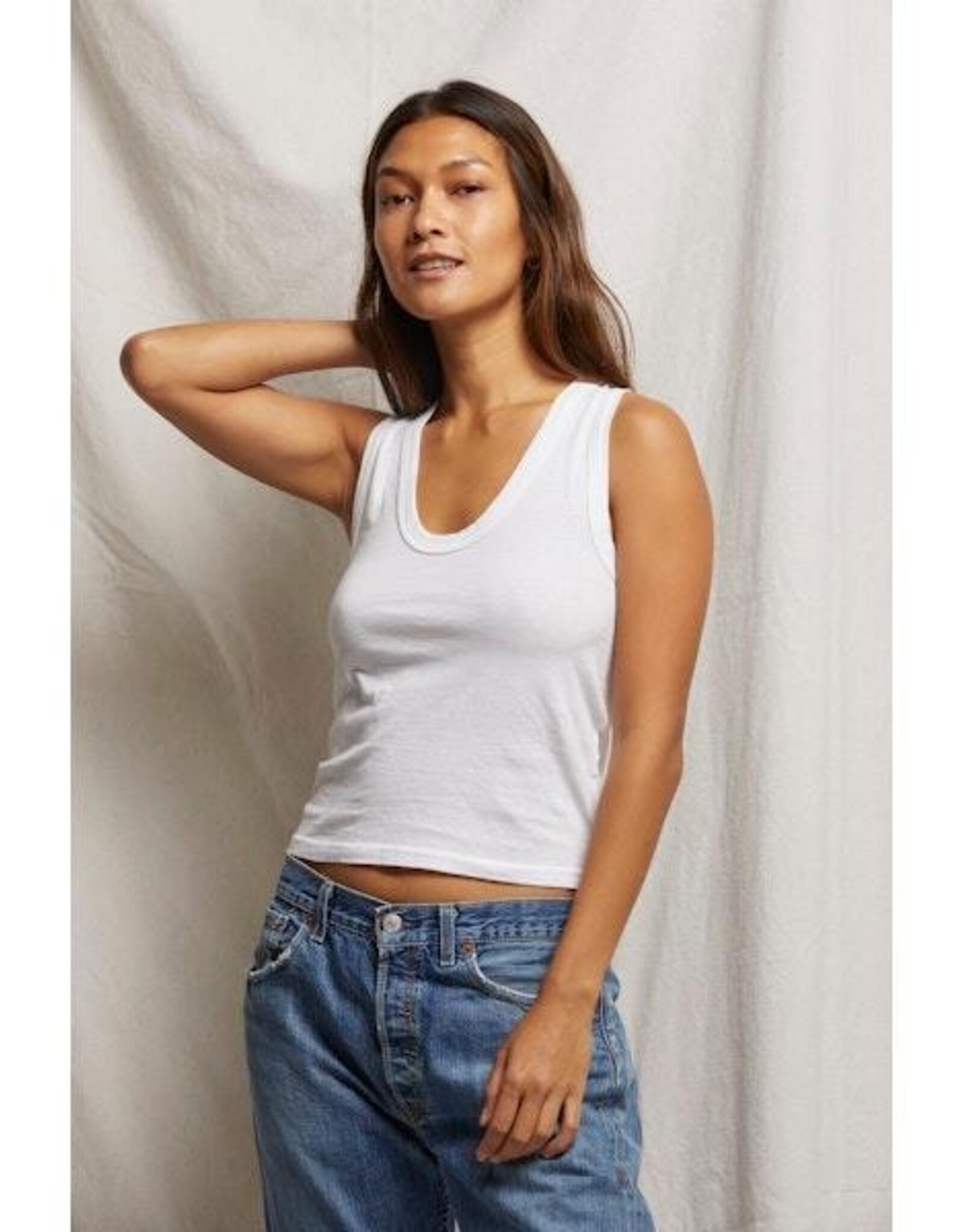 PeRFECT WHITE TEE PWT Khara Rib Scoop Tank