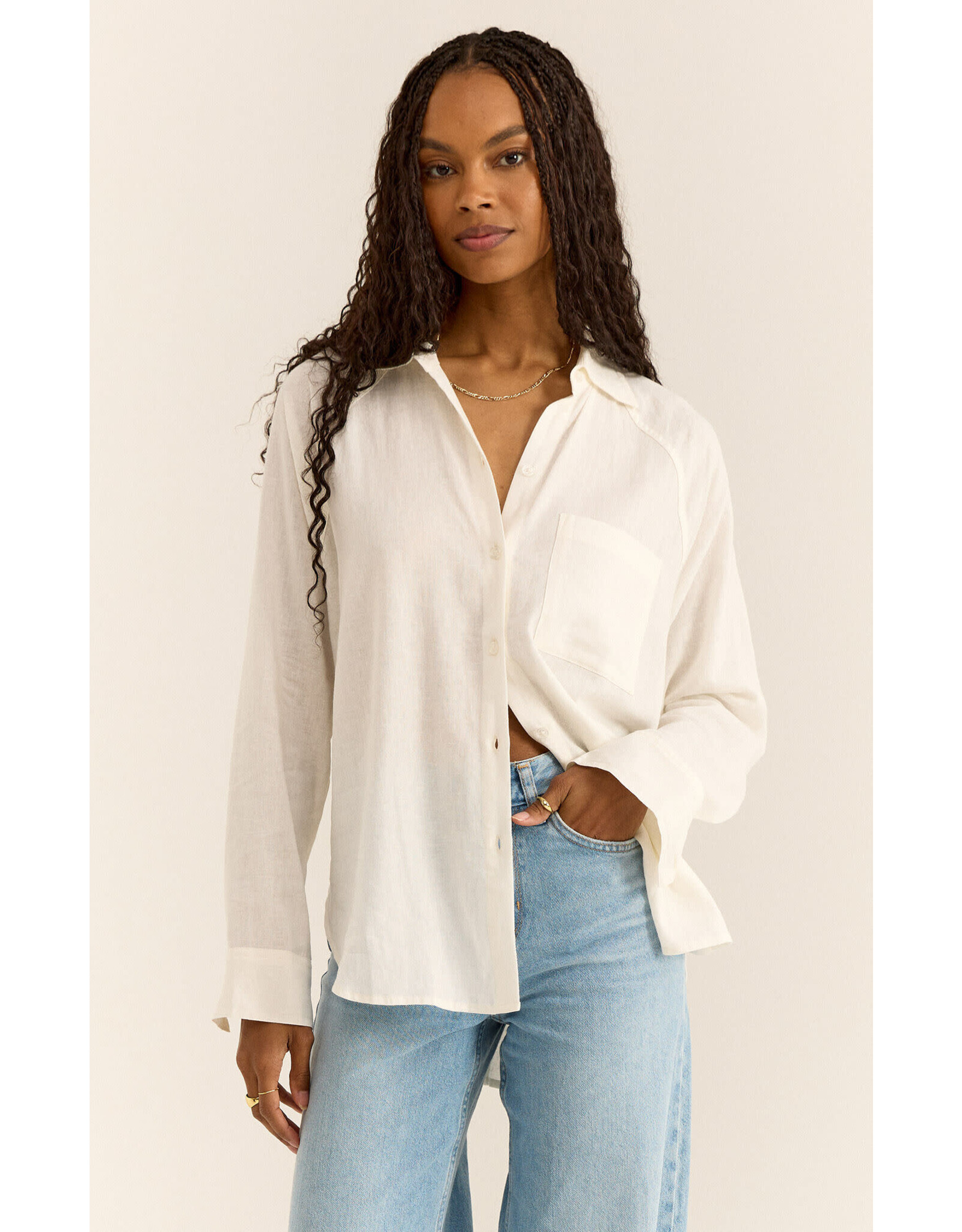 Z supply ZS Perfect Linen Top