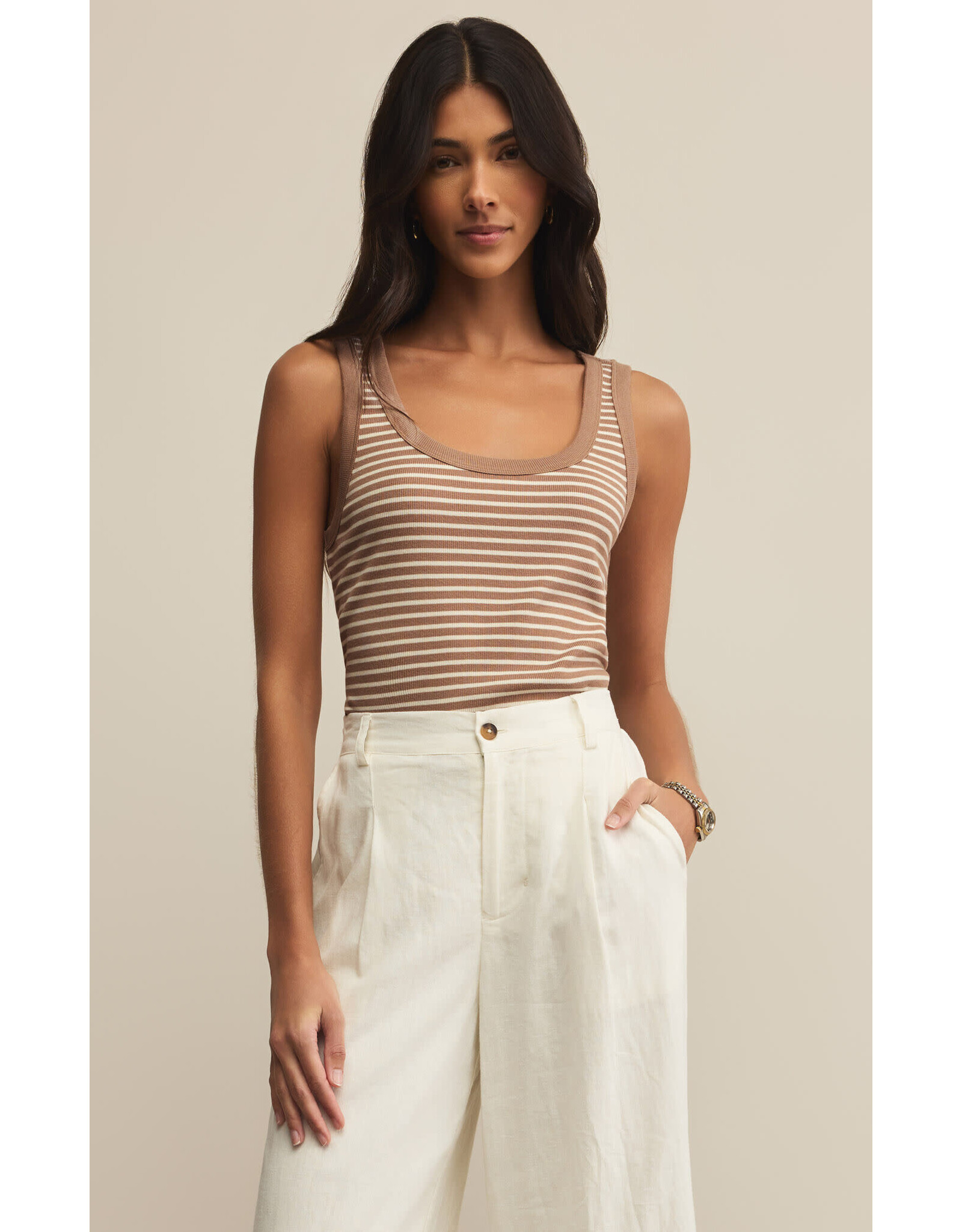 Z supply ZS Elin Stripe Rib Tank