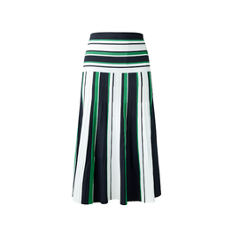 525 America 525 Rebecca Striped Midi Skirt