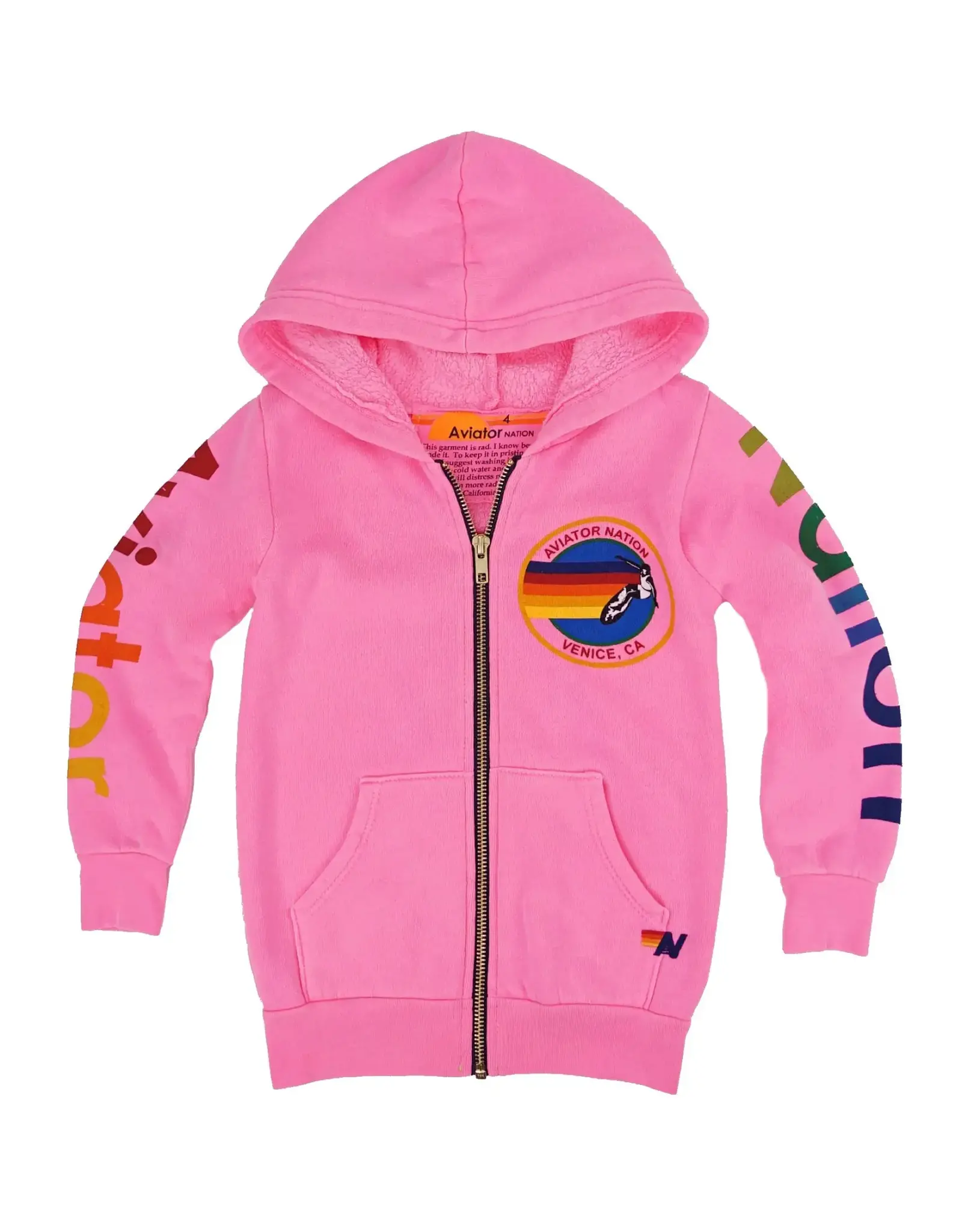 Aviator Nation AV Kids Zip Logo Hoodie