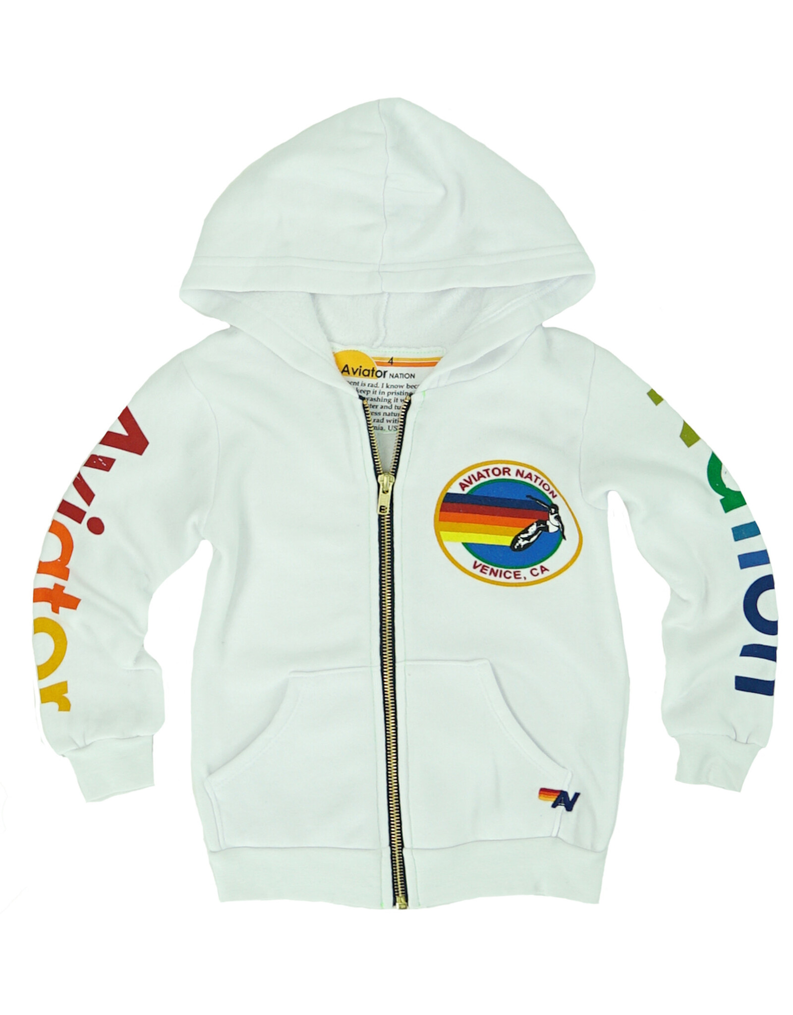 Aviator Nation AV Kids Zip Logo Hoodie