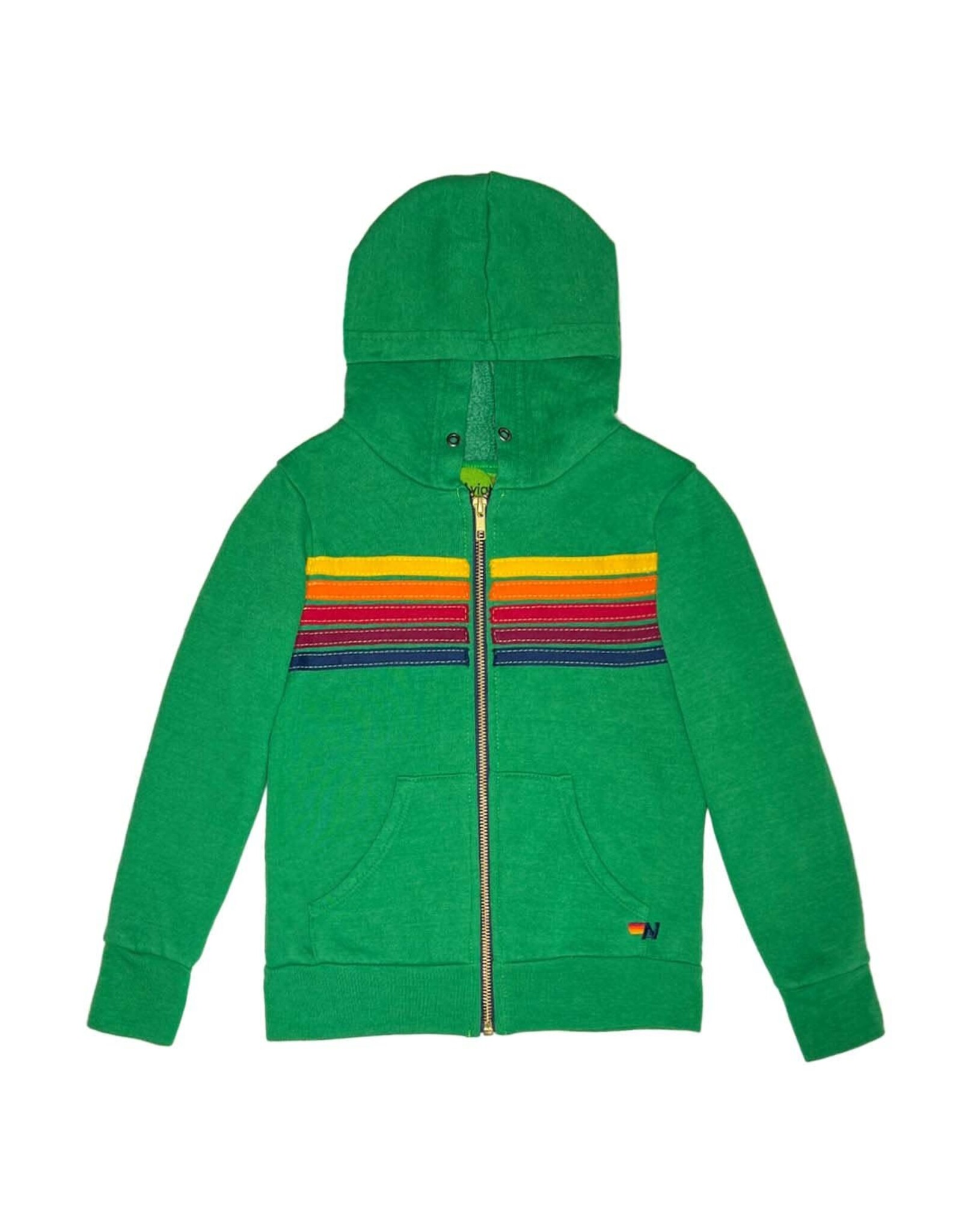 Aviator Nation AV Kids 5 Stripe Zip Hoodie