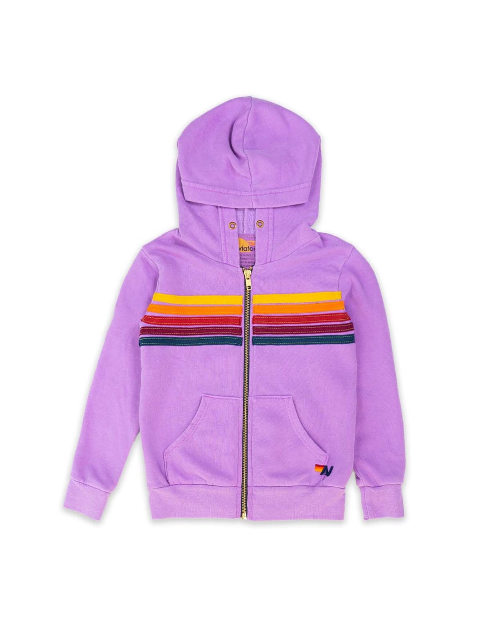 Aviator Nation AV Kids 5 Stripe Zip Hoodie