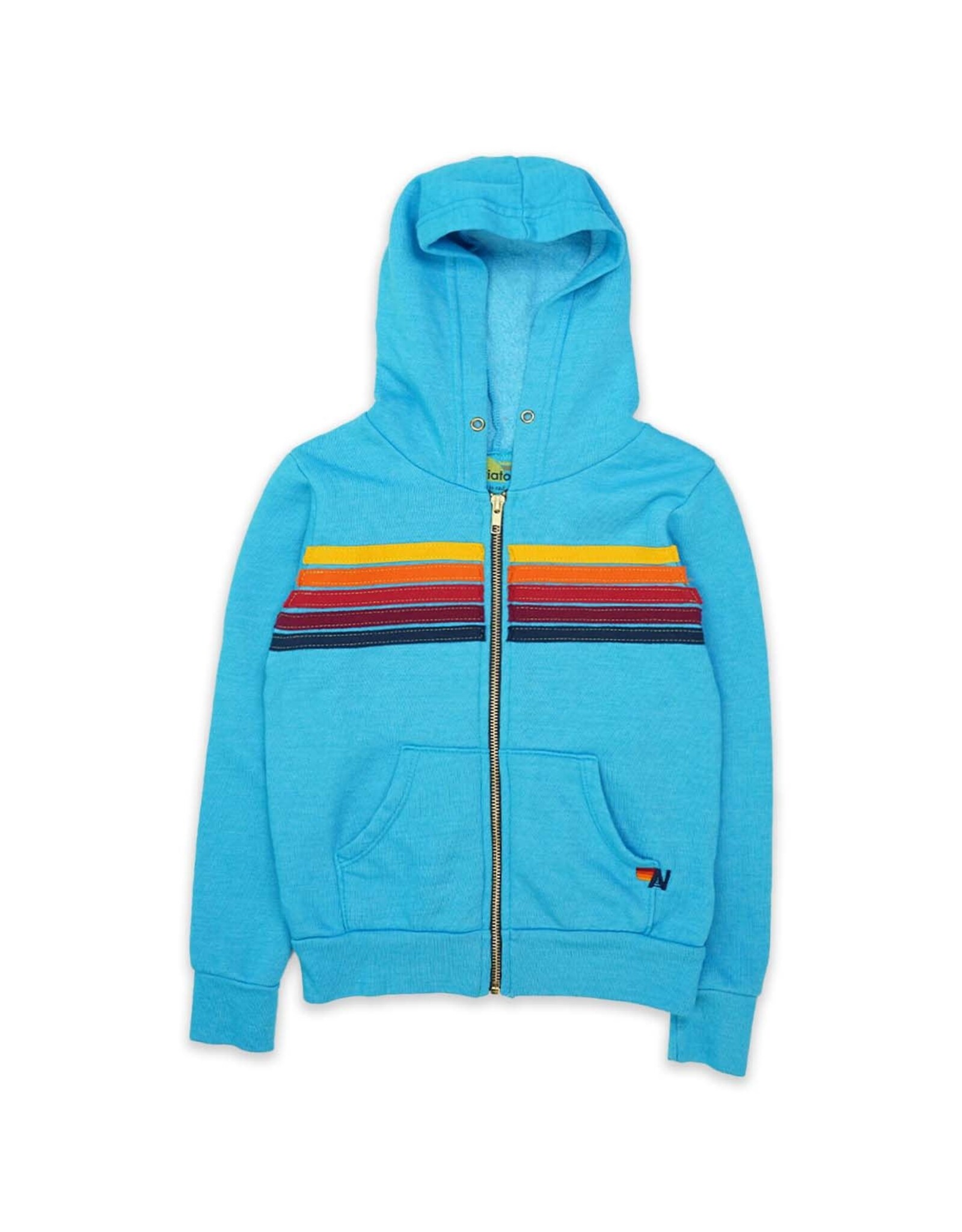 Aviator Nation AV Kids 5 Stripe Zip Hoodie