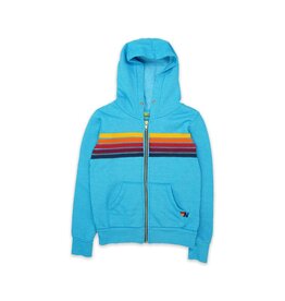 Aviator Nation AV Kids 5 Stripe Zip Hoodie
