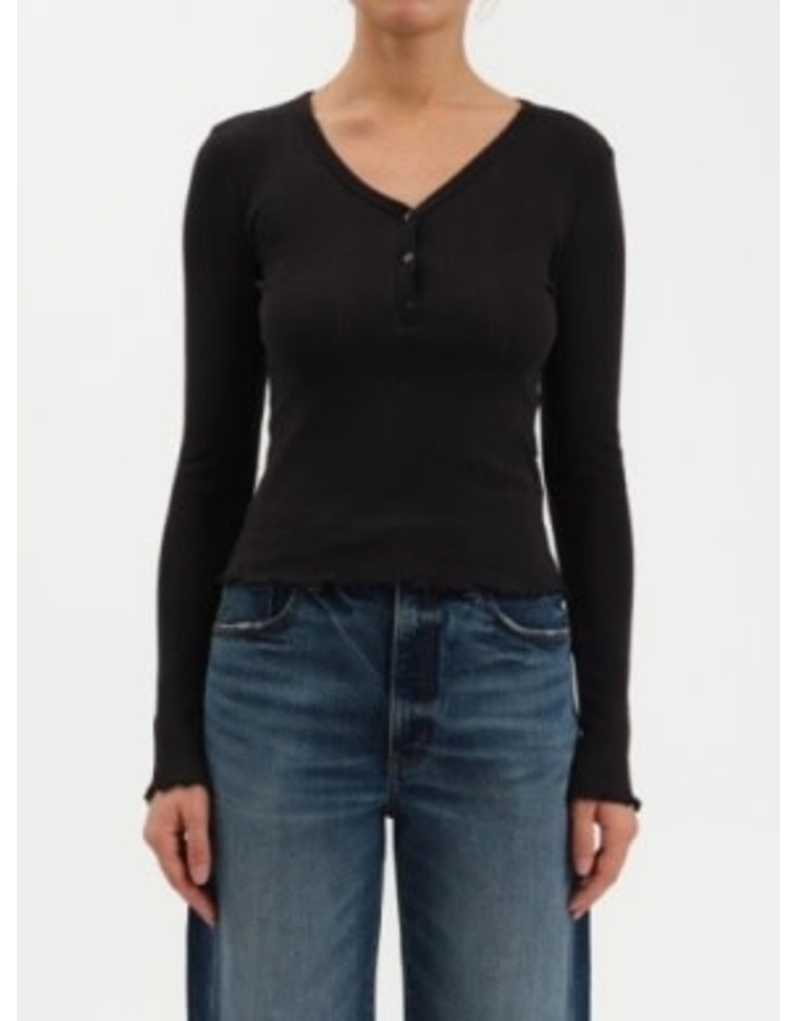 Daze Daze Bunny Pointelle Henley