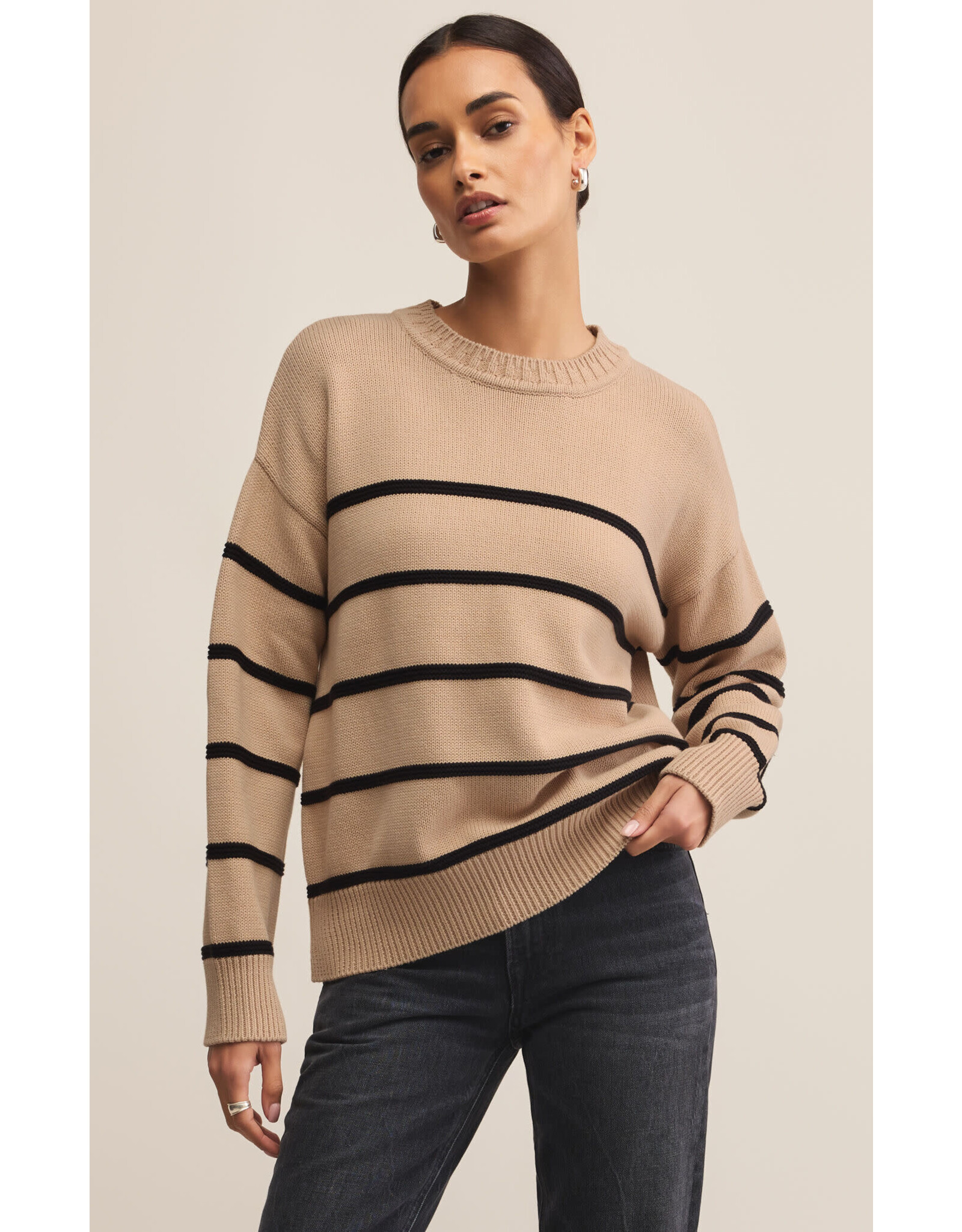 Z supply ZS Boyfriend Striped Sweater