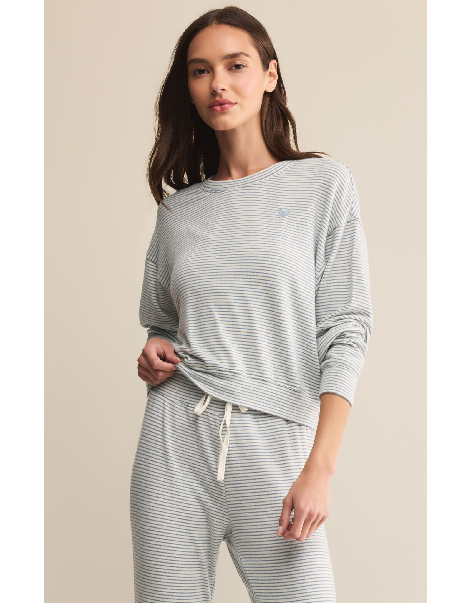 Z supply ZS Bisous Stripe LS Top