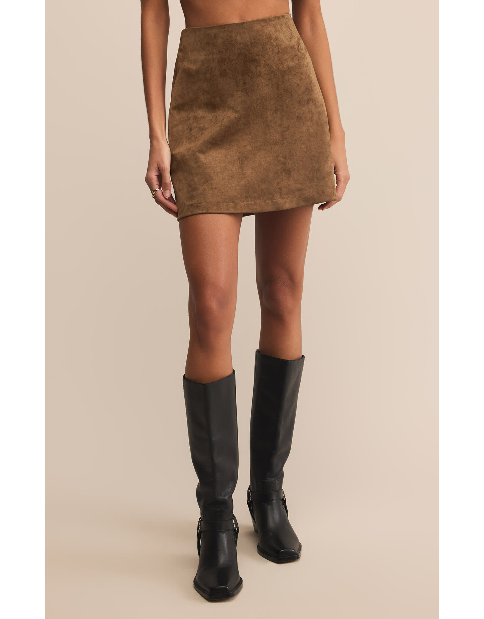 Z supply ZS Ciera Suede Mini Skirt