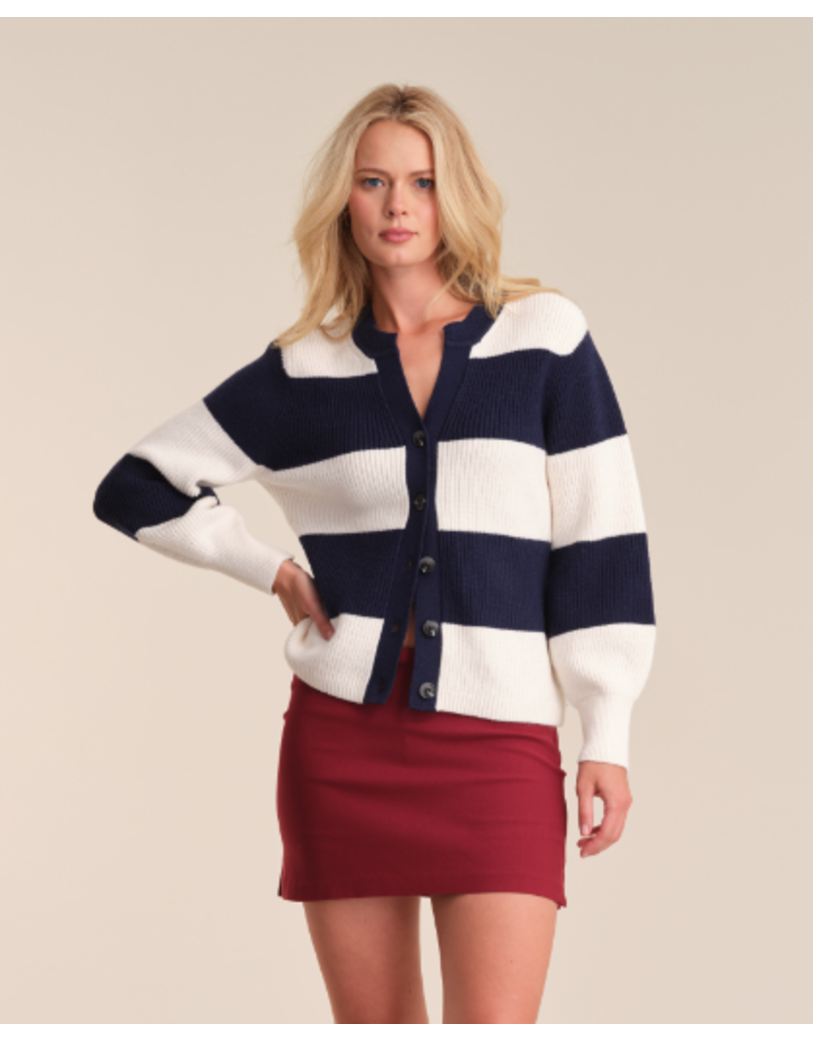 525 America 525 Lottie Rugby Cardigan