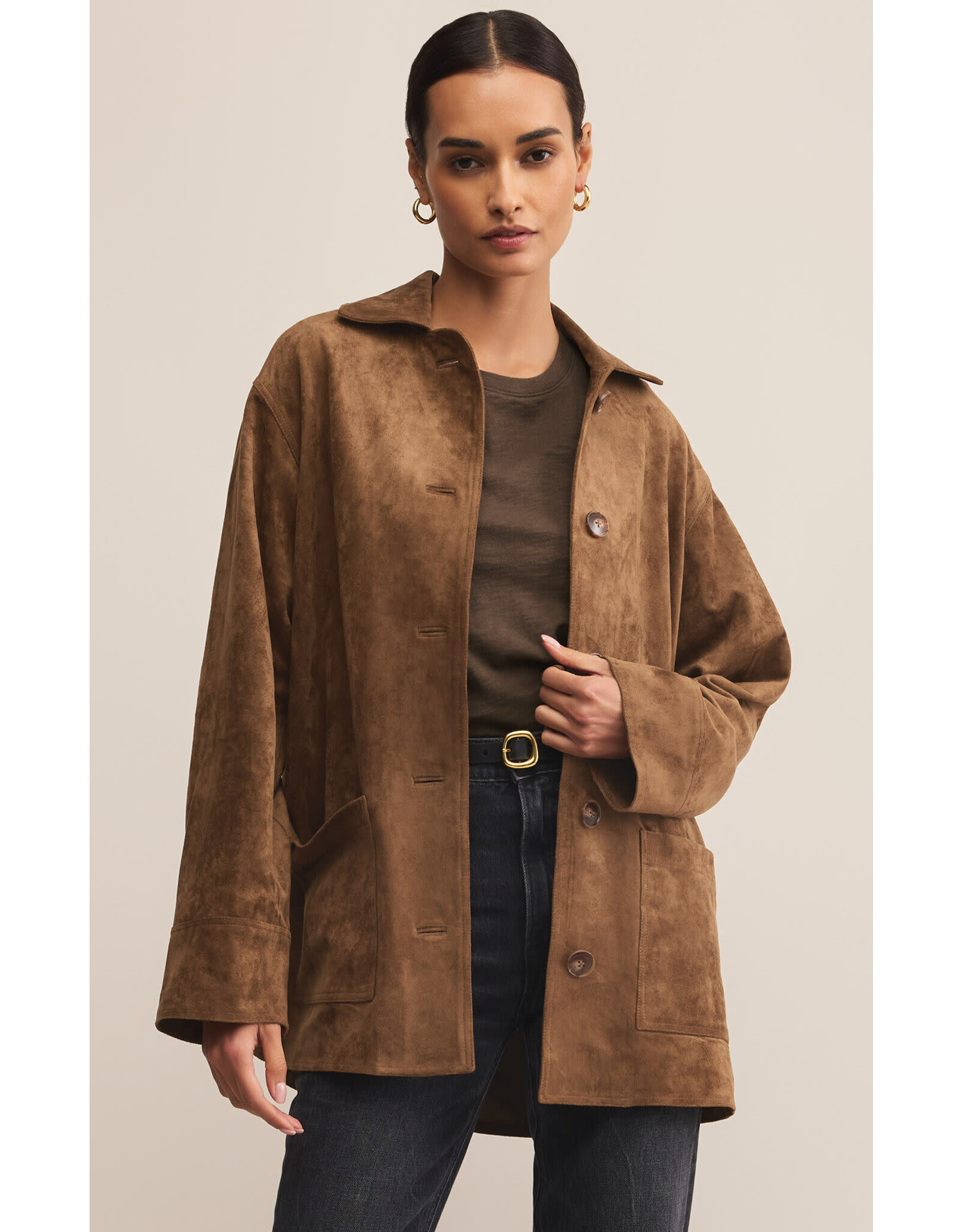 Z supply ZS Decker Suede Chore Jacket